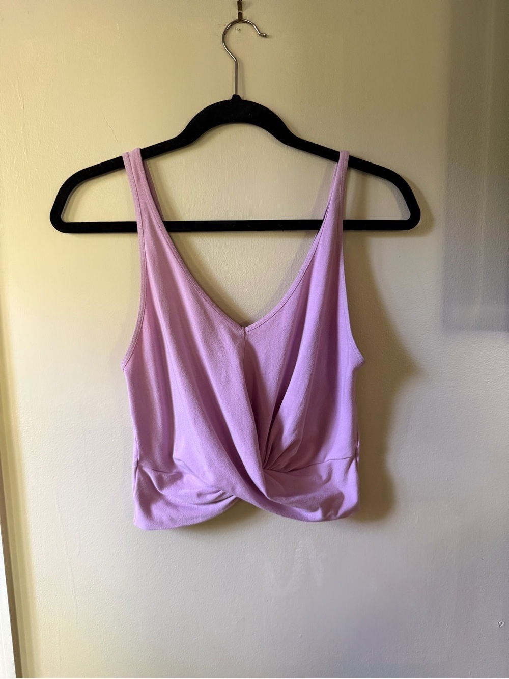 FP Movement by Free People Lavender Twist-Front V-Neck Tank